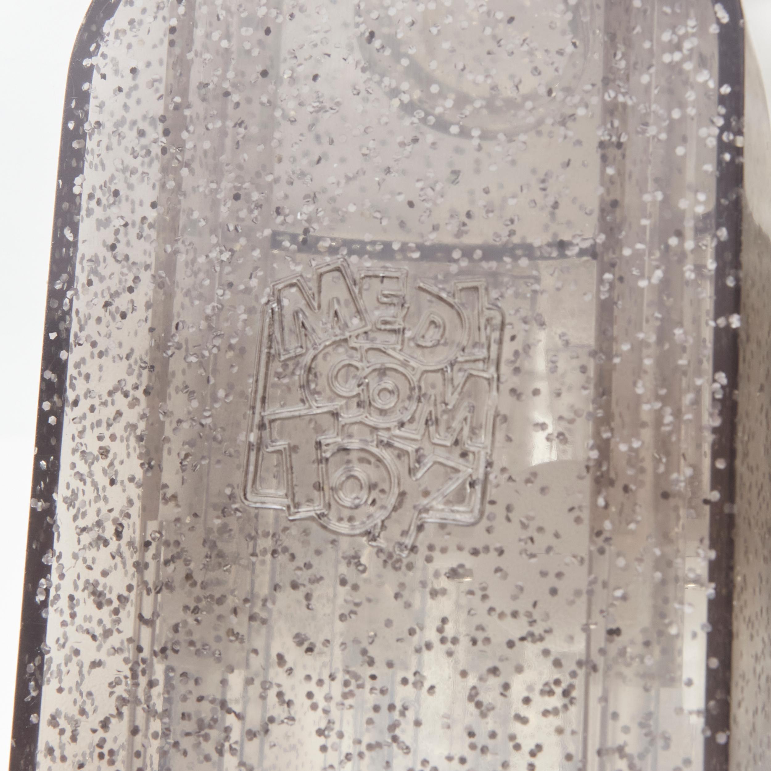BEARBRICK 100% MAISON MARGIELA MM6 Macau 2020 clear silver glitter figurine 1