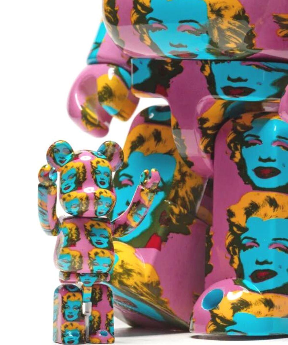 100%/400% Bearbrick Andy Warhol Marilyn Monroe nº 2 en venta 2