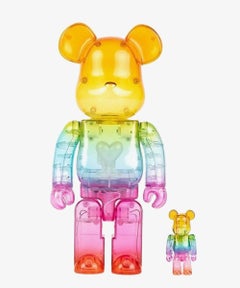 100%/400% Bearbrick Emotionally Unavailable Gradient Heart