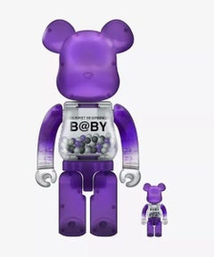 100%/400% Bearbrick My First B@by Purple