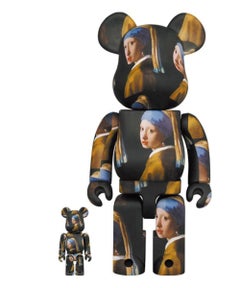 100%/400% Bearbrick Vermeer Girl With A Pearl Earring