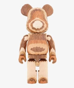 1000% Bearbrick Karimoku Fragment Carved Wooden Layered