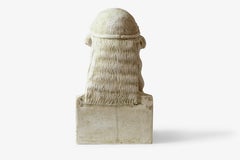 Bearded Hermes Bust Made with Compressed Marble Powder İzmir Museum Replica