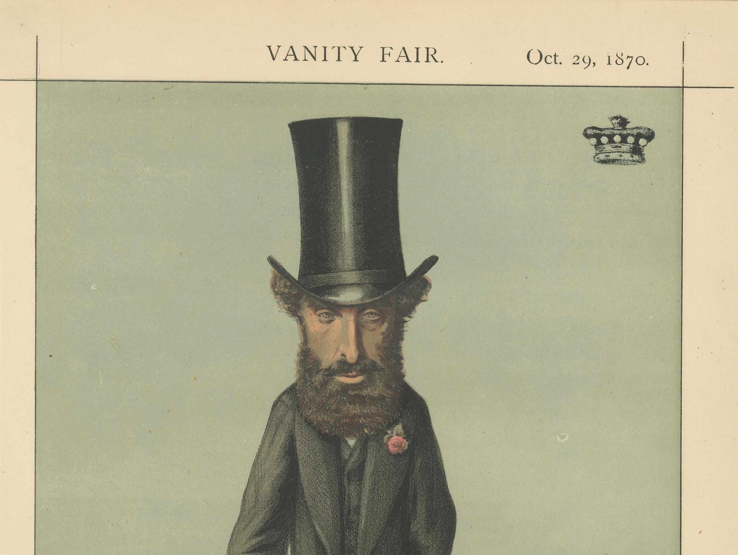 Bearded Romantic Statesman – Vanity Fair Statesmen No. 67, 1870