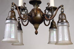 Beardslee Gas/Electric Chandelier with Shades