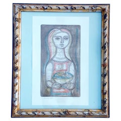 Bearing Gifts, Framed Lithograph 3/90 By Irving Amen