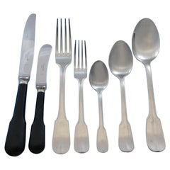 Bearn by Christofle France Stainless Steel Set Service Dinner Estate 83 Pieces