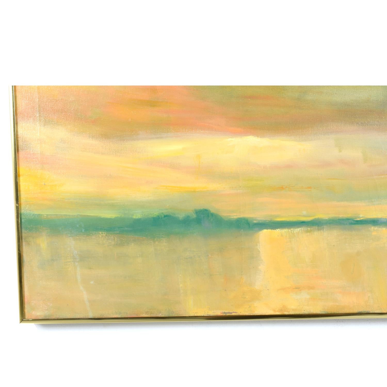 Beasley Abstract Expressionist Sunset And Sky Color Field Painting For Sale At 1stdibs