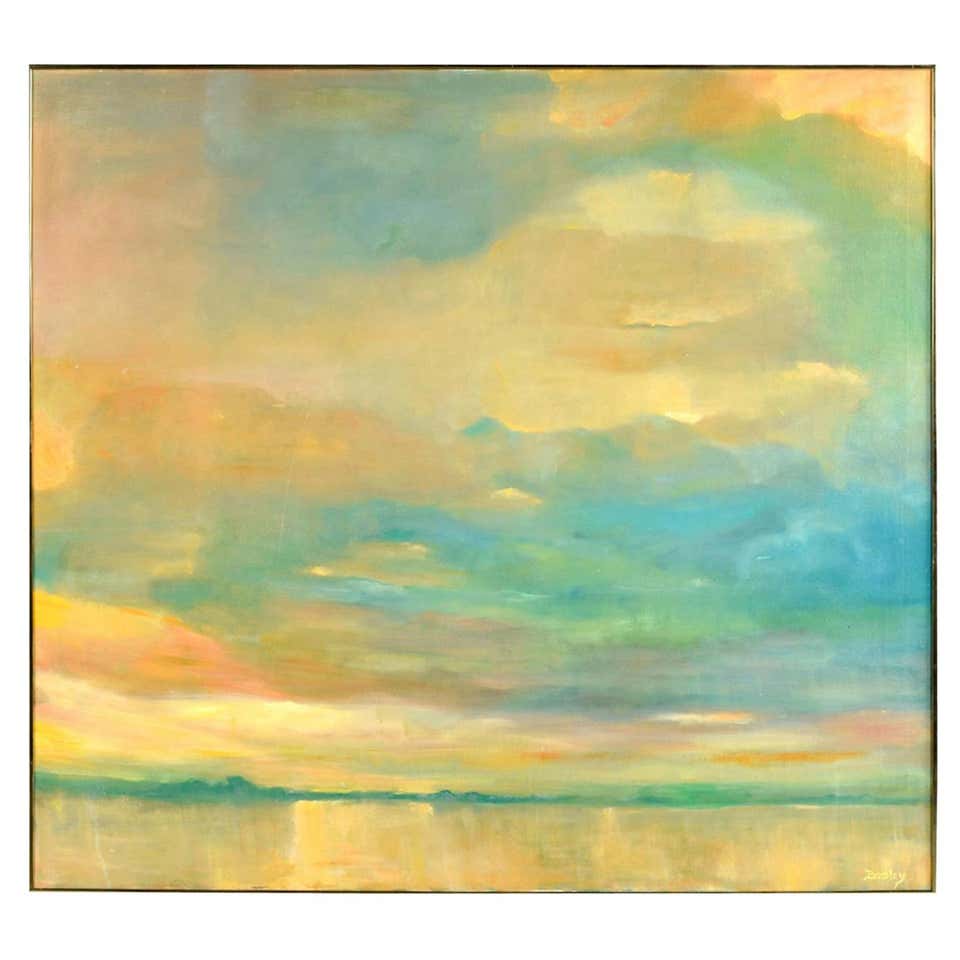 Large Scale Color Field Painting by Donald Kaufman at 1stdibs