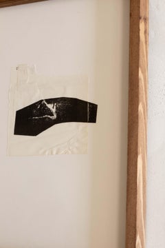 Abstract Minimalist Mixed-Media Collage on Paper by Beñat Olaberria 2025