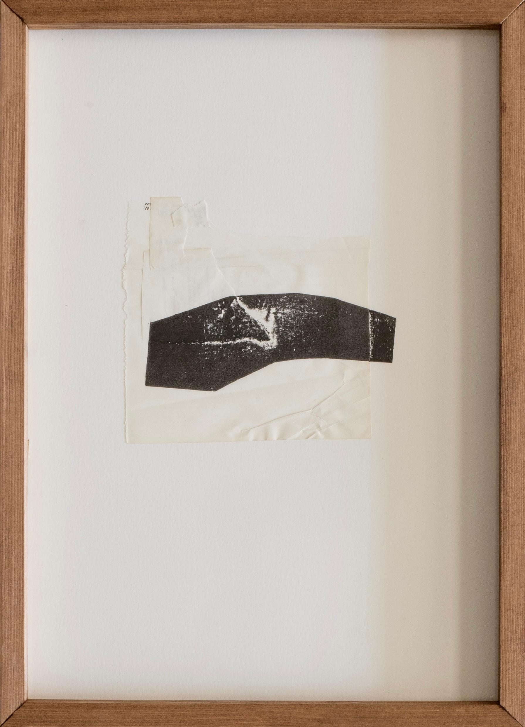 Abstract Minimalist Mixed-Media Collage on Paper by Beñat Olaberria 2025 For Sale 2