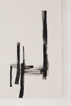 Abstract Monochrome Composition with Layered Textures by Beñat Olaberria