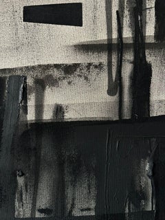 ABSTRACT Pintura Color Negro Artista Español Contemporáneo Beñat Olaberria 2023