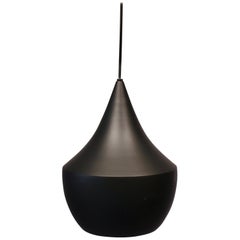 Beat Pendant, Model BLA01EU, in the Color Black and in Brass by Tom Dixon