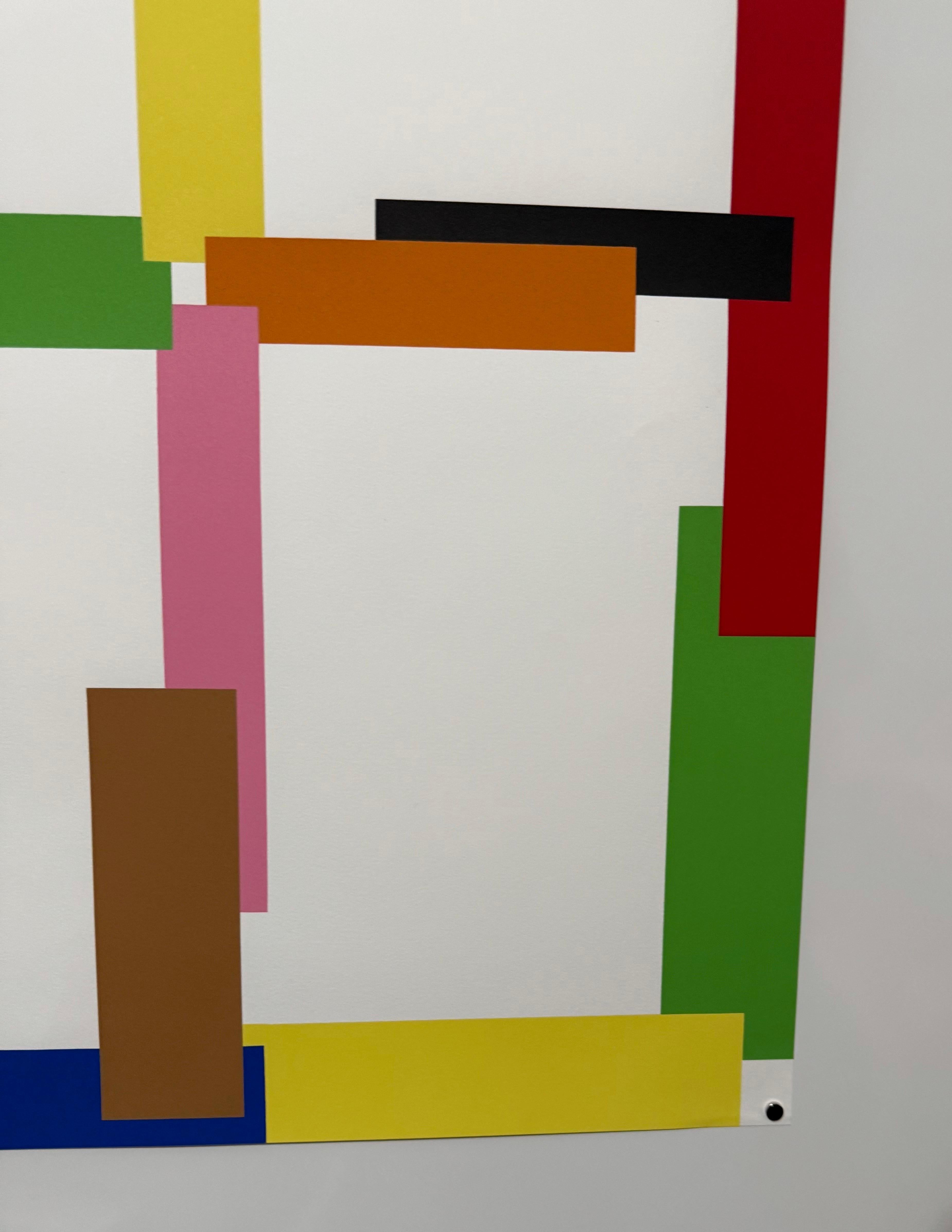 Arte contemporanea svizzera Beat Zoderer Serigrafia astratta a colori costruttivista in vendita 5