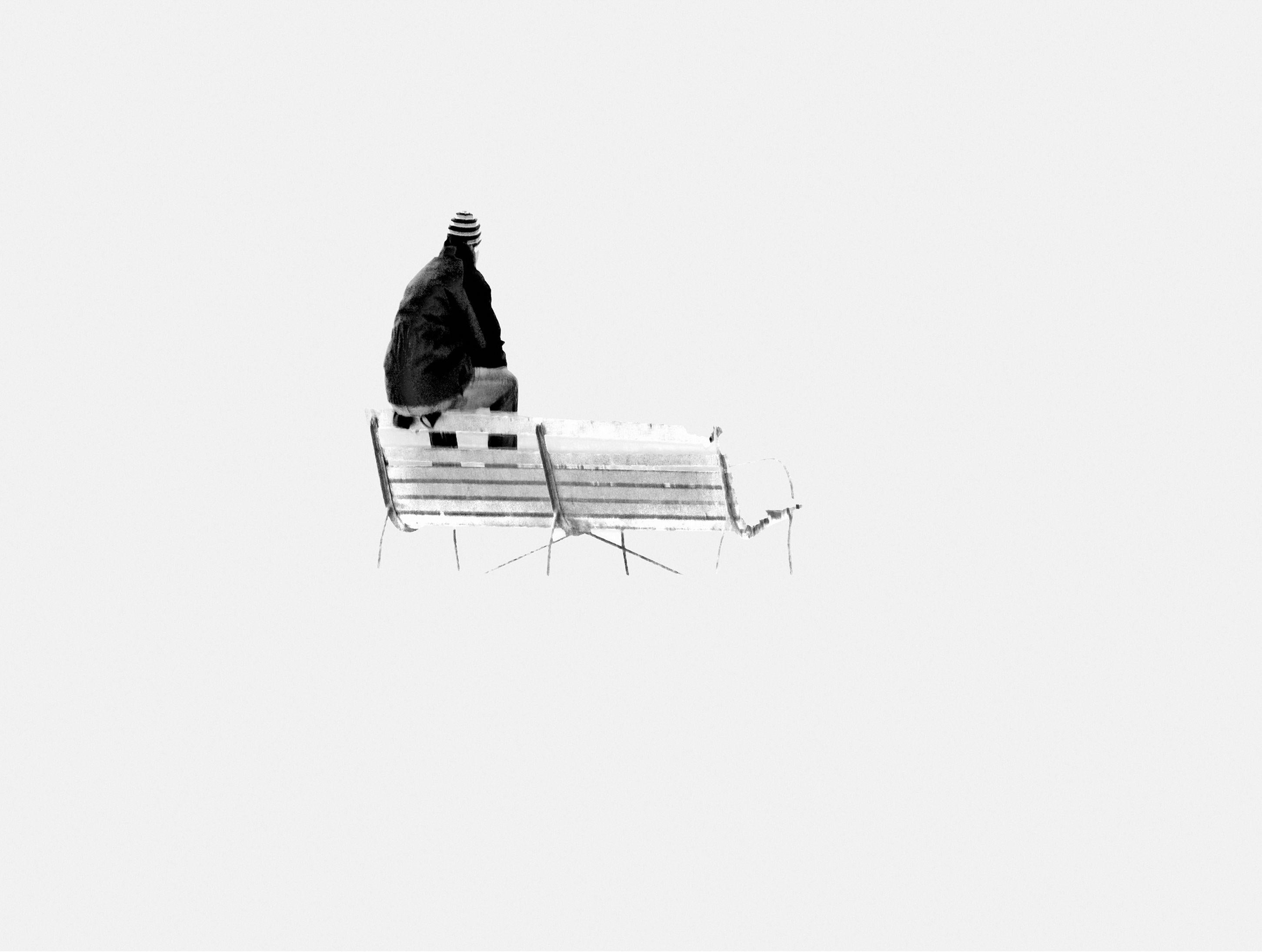 Beata Podwysocka Black and White Photograph - On the Bench, Photograph, Archival Ink Jet