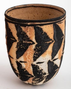 Beate Andersen Art Pottery Vessels, Pair