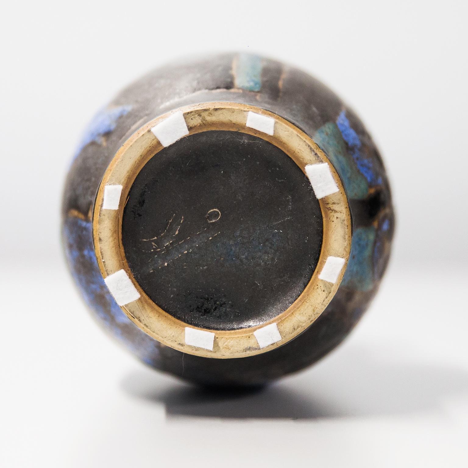 Smaltato Vaso organico Beate Kuhn Calabash 1960s in vendita
