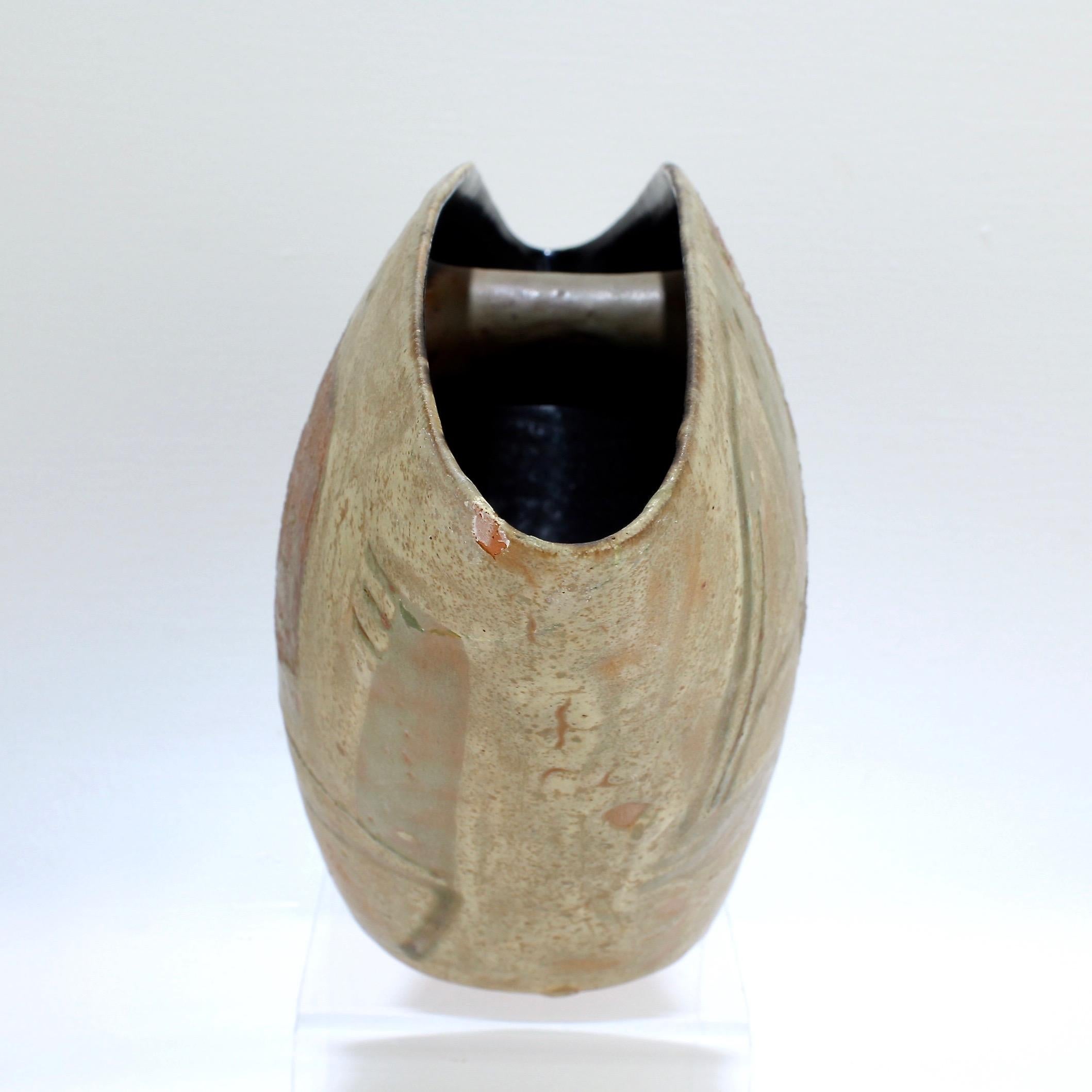Beate Kuhn Mid-Century Modern German Studio Pottery Vase or Vessel 3