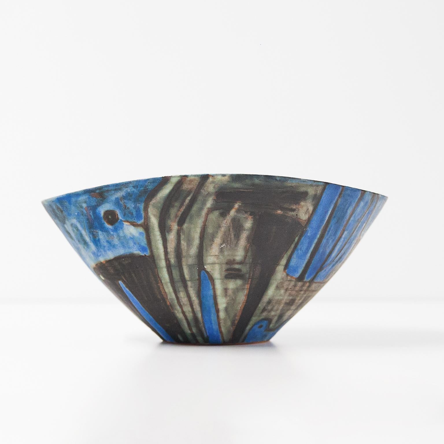 Ciotola ovale in ceramica Beate Kuhn 1960s In condizioni buone in vendita a Munich, DE