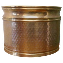 Beaten Brass Planter