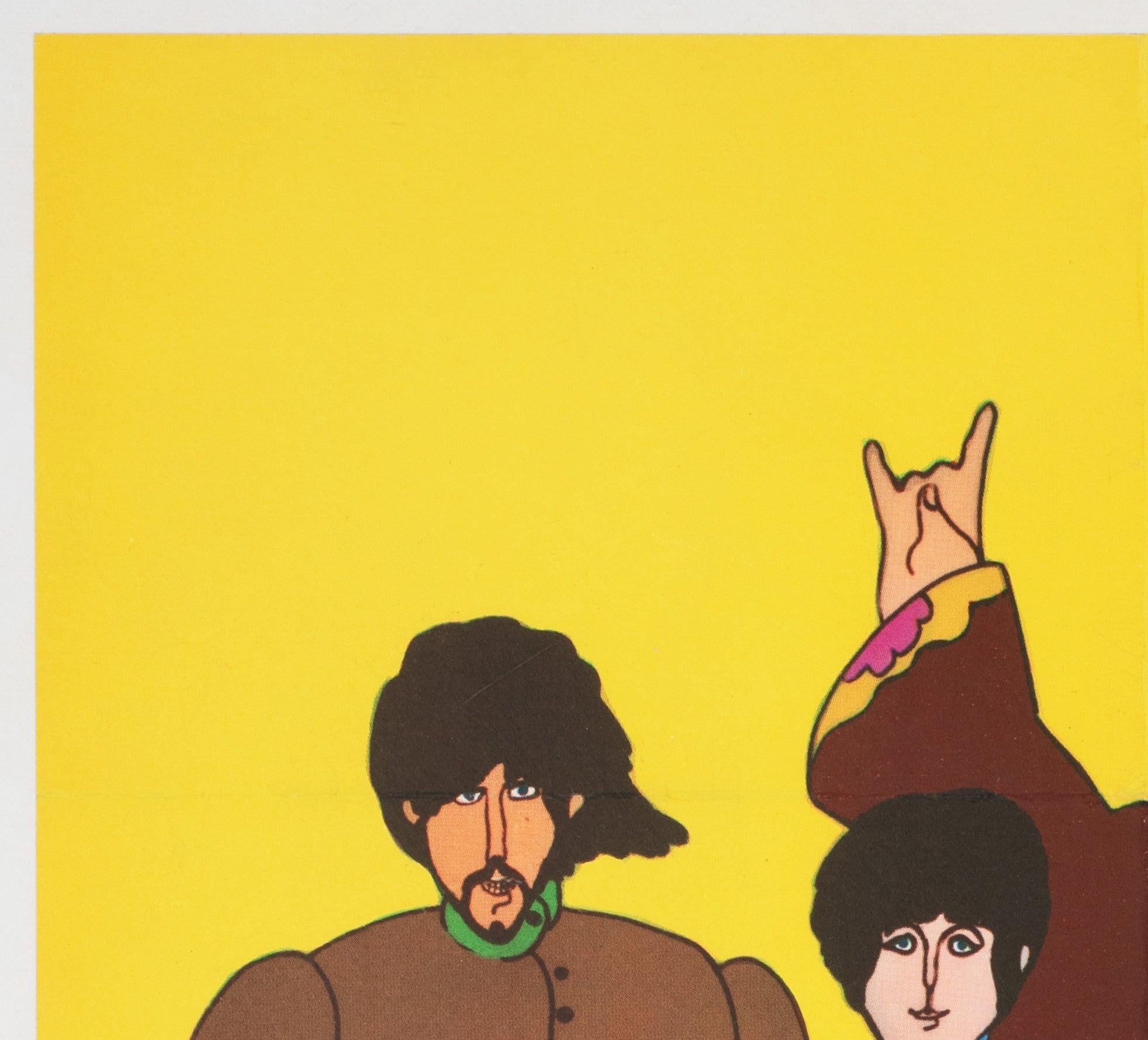 Beatles 1969 Ciao 2001 Vintage Italienisches Poster, Heinz Edelmann im Zustand „Hervorragend“ im Angebot in Bath, Somerset