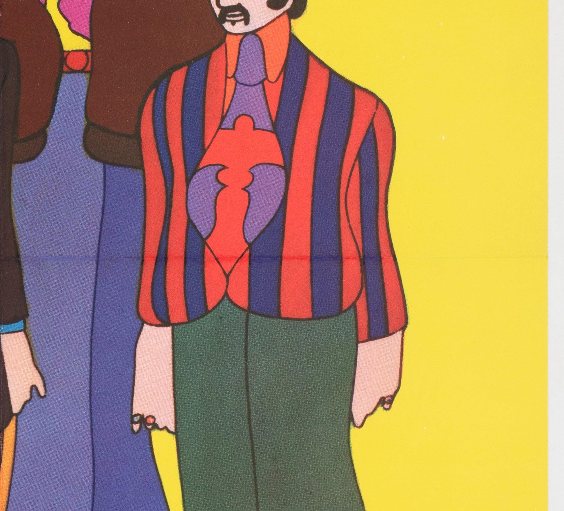Beatles 1969 Ciao 2001 Vintage Italienisches Poster, Heinz Edelmann im Angebot 1