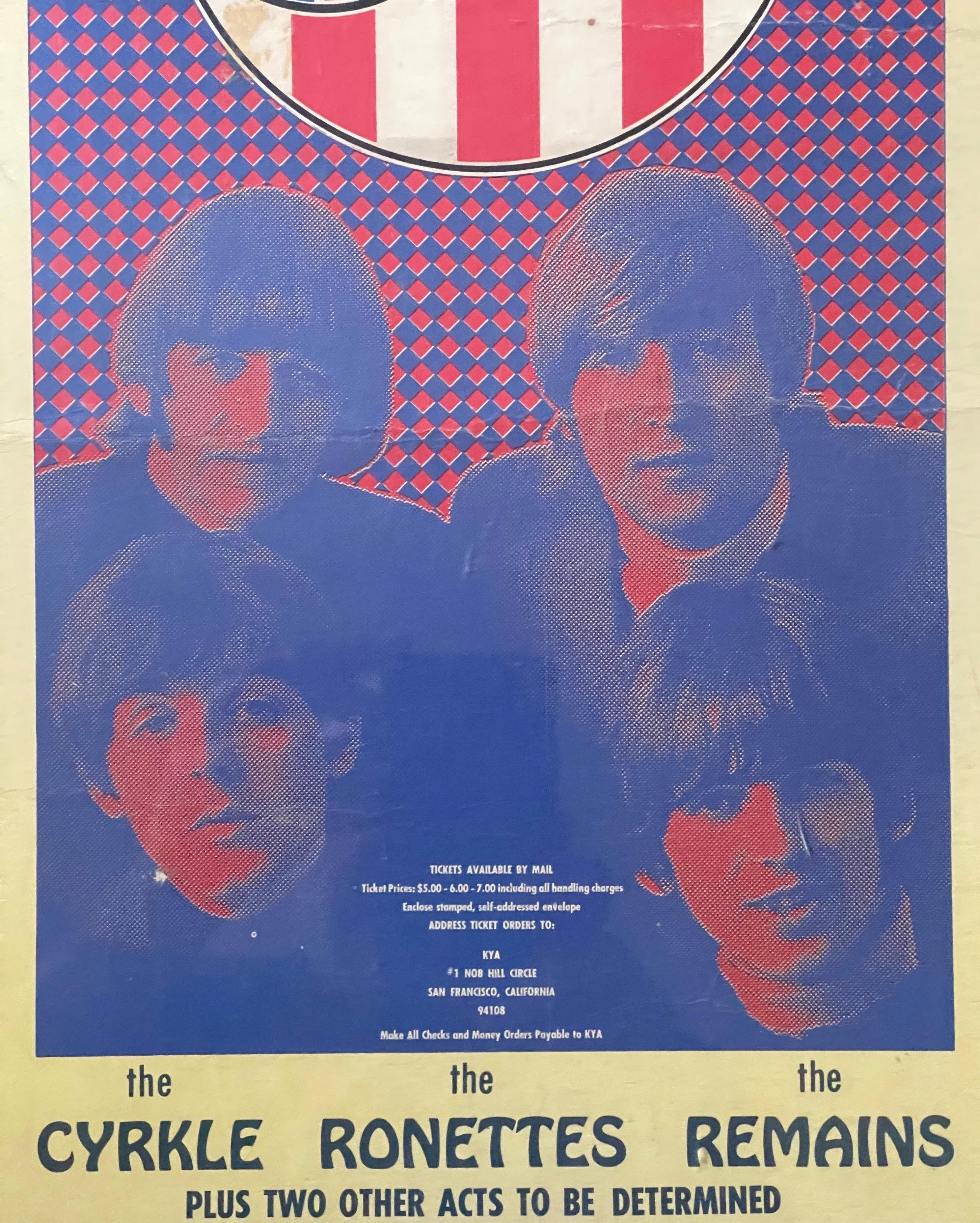 Beatles Concert Poster from Finale at Candlestick Park in San Francisco 1966 at 1stDibs