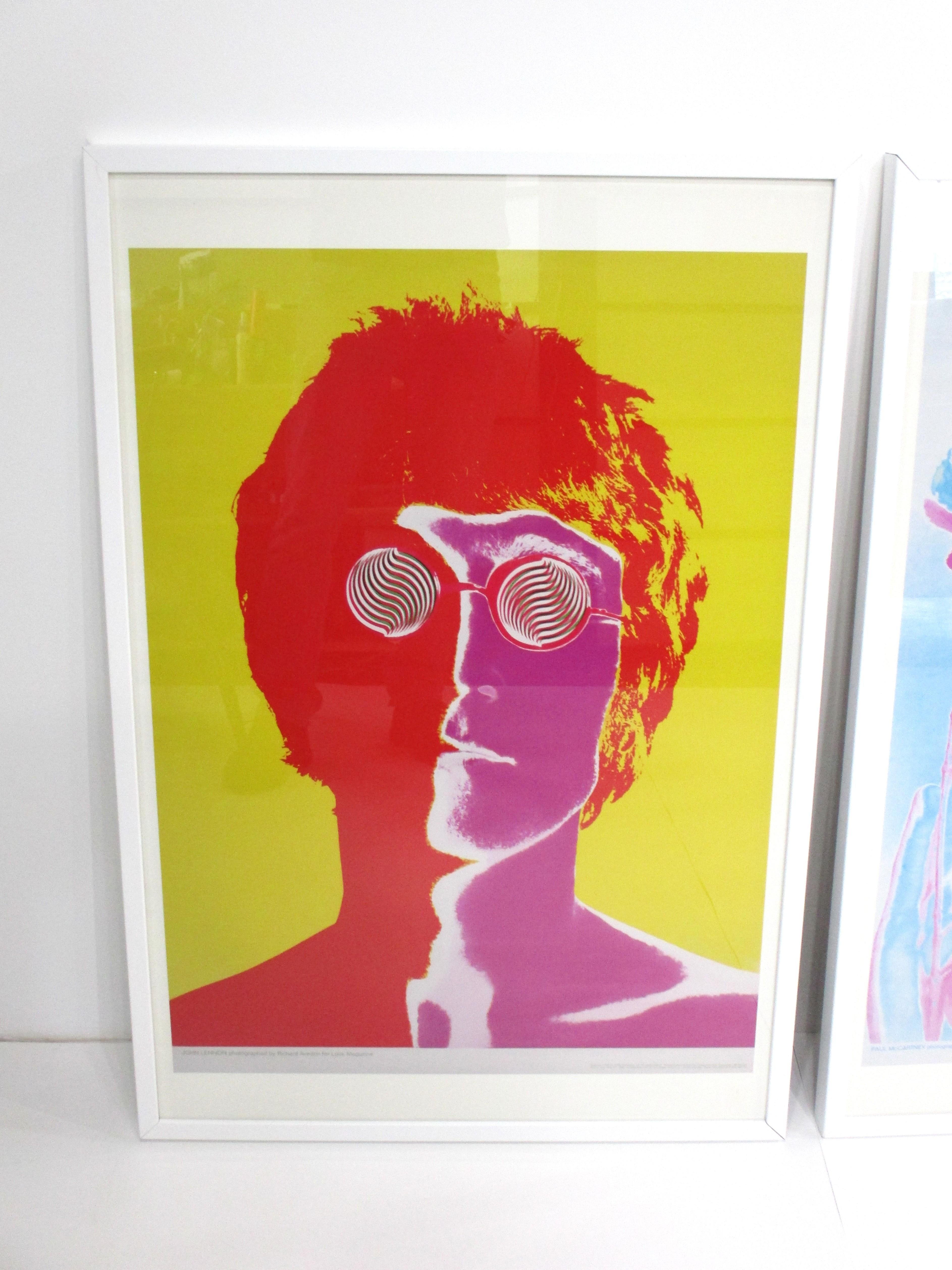 Mid-Century Modern Beatles Posters by Richard Avedon 1967 for Look Magazine Nems Enterprises LTD