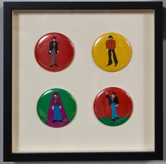 Beatles Yellow Submarine Buttons