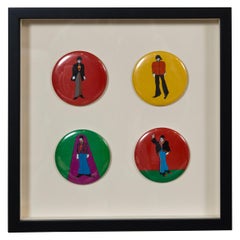 Vintage Beatles Yellow Submarine Buttons