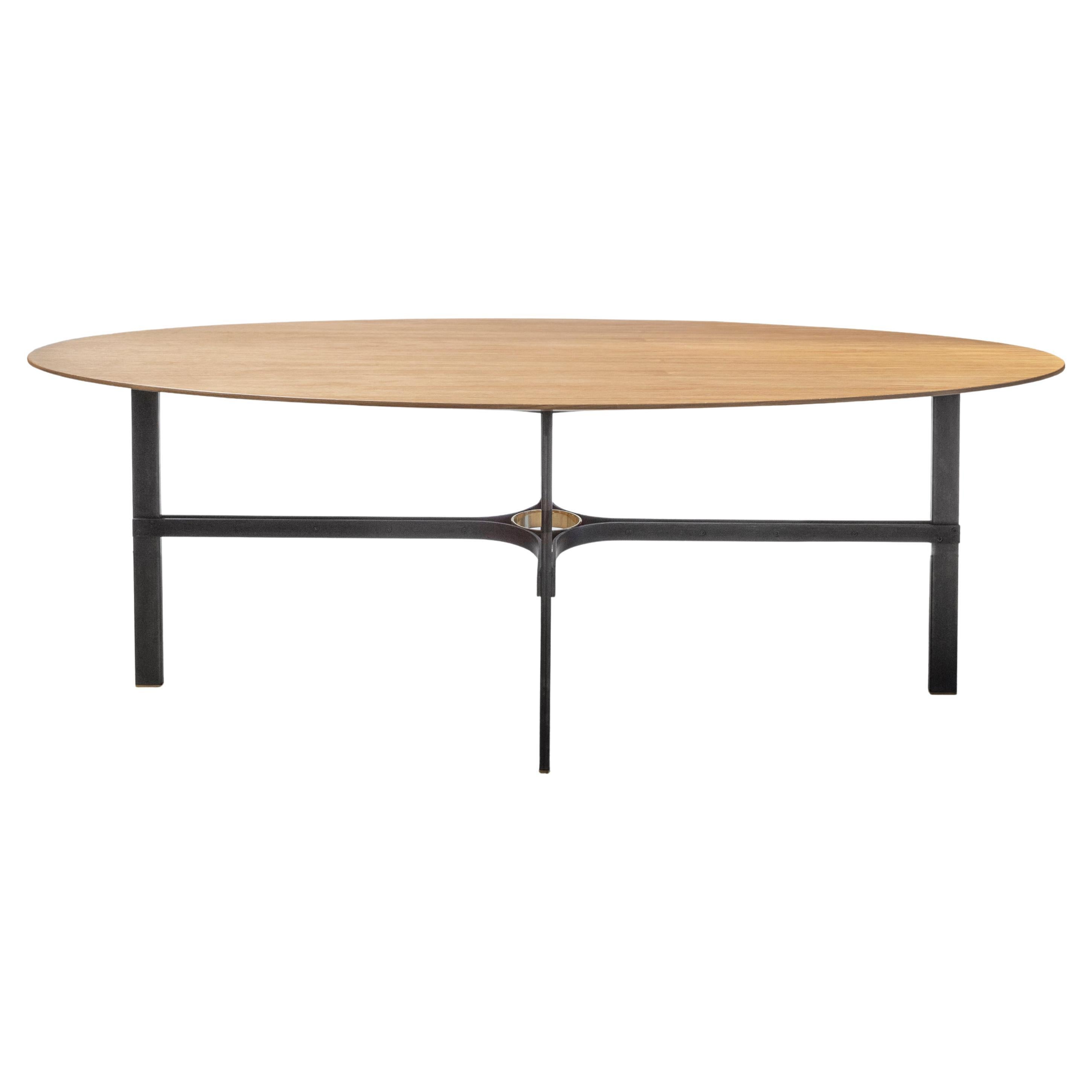 Beato Oak and Iron Table by Baka Studio For Sale