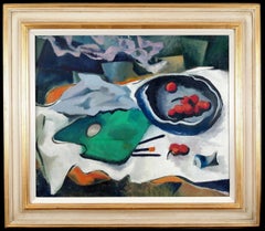 Studio Still Life - Mid 20th Century French Cubist Oil on Canvas Painting Lhote