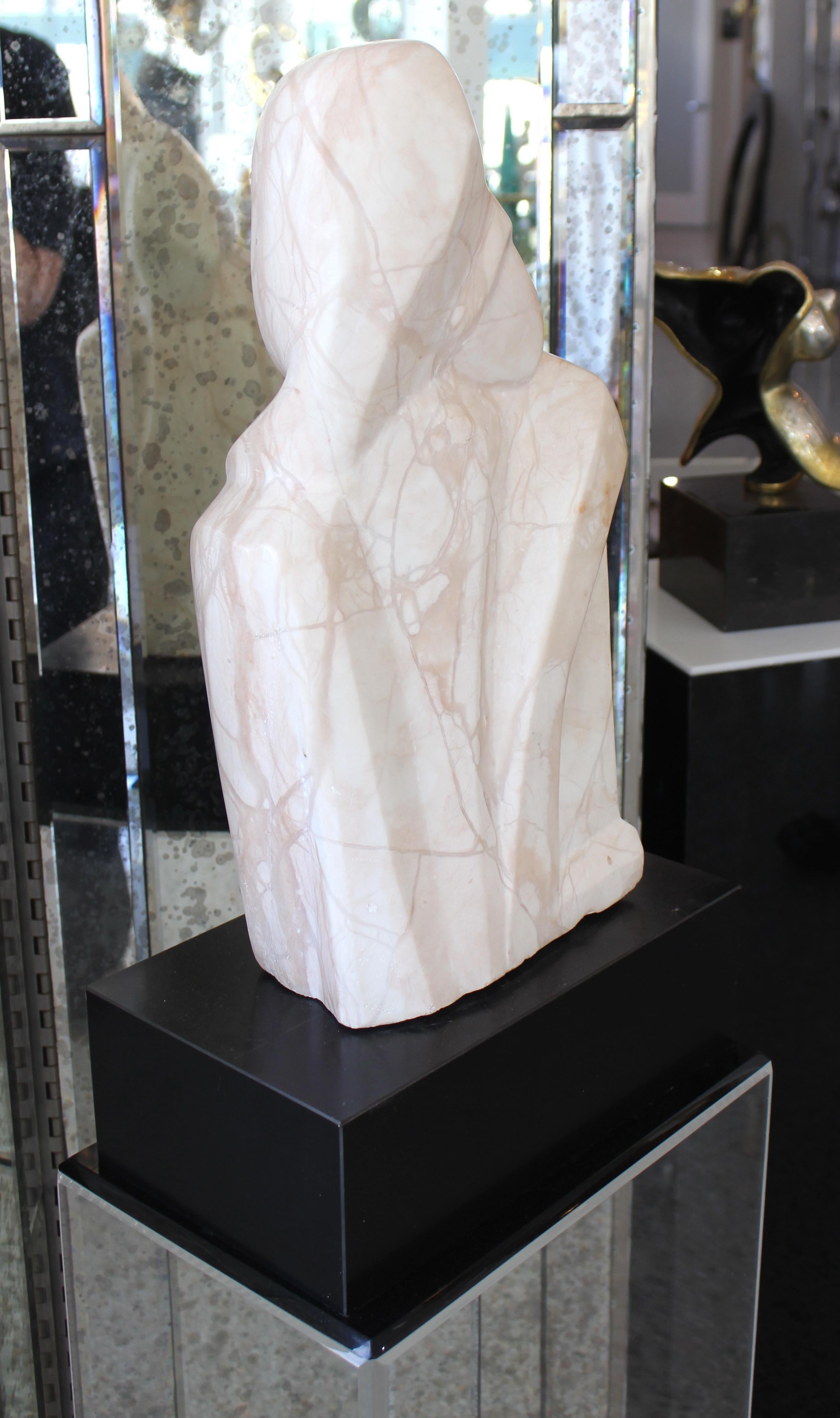 Hand-Carved Beatrice Eiges Marble Sculpture 