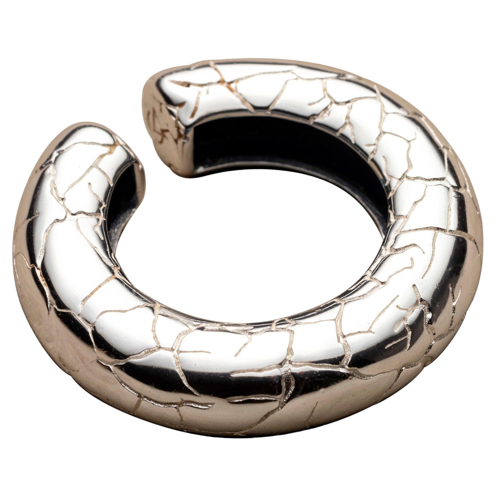 Brazalete para oreja grande Beatrice de plata de Cocoerow Joyería fina