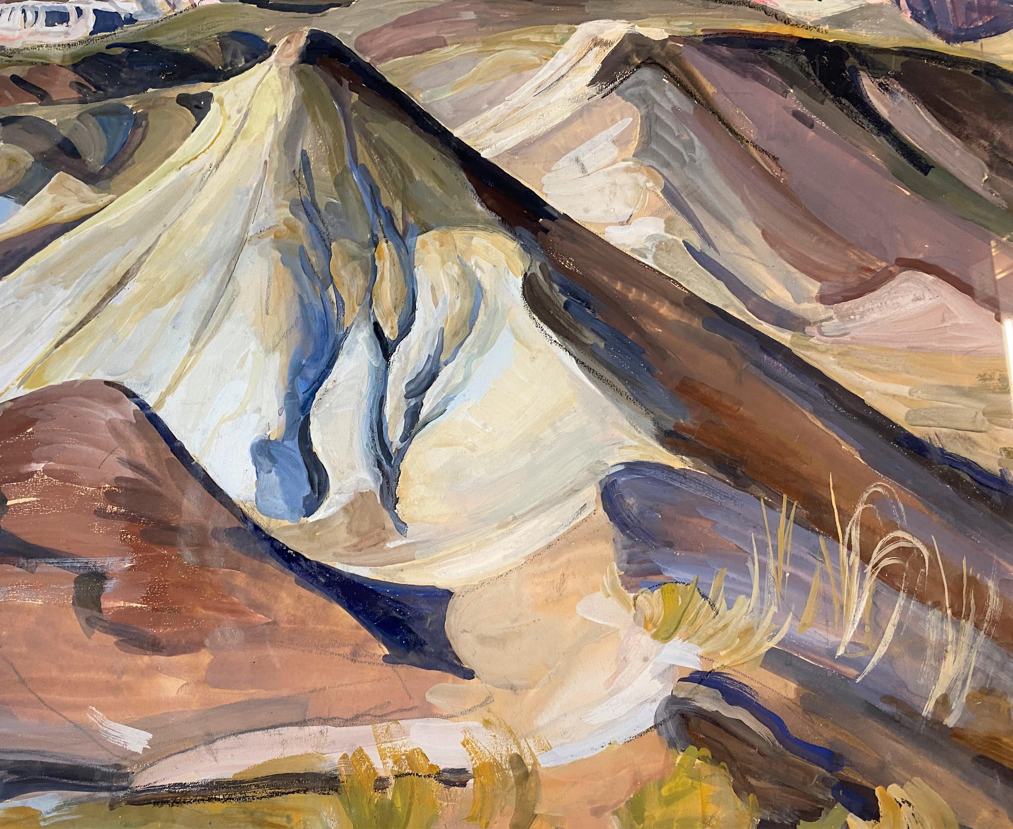 Südliche Landschaft (Braun), Landscape Painting, von Beatrice Lavis Cuming
