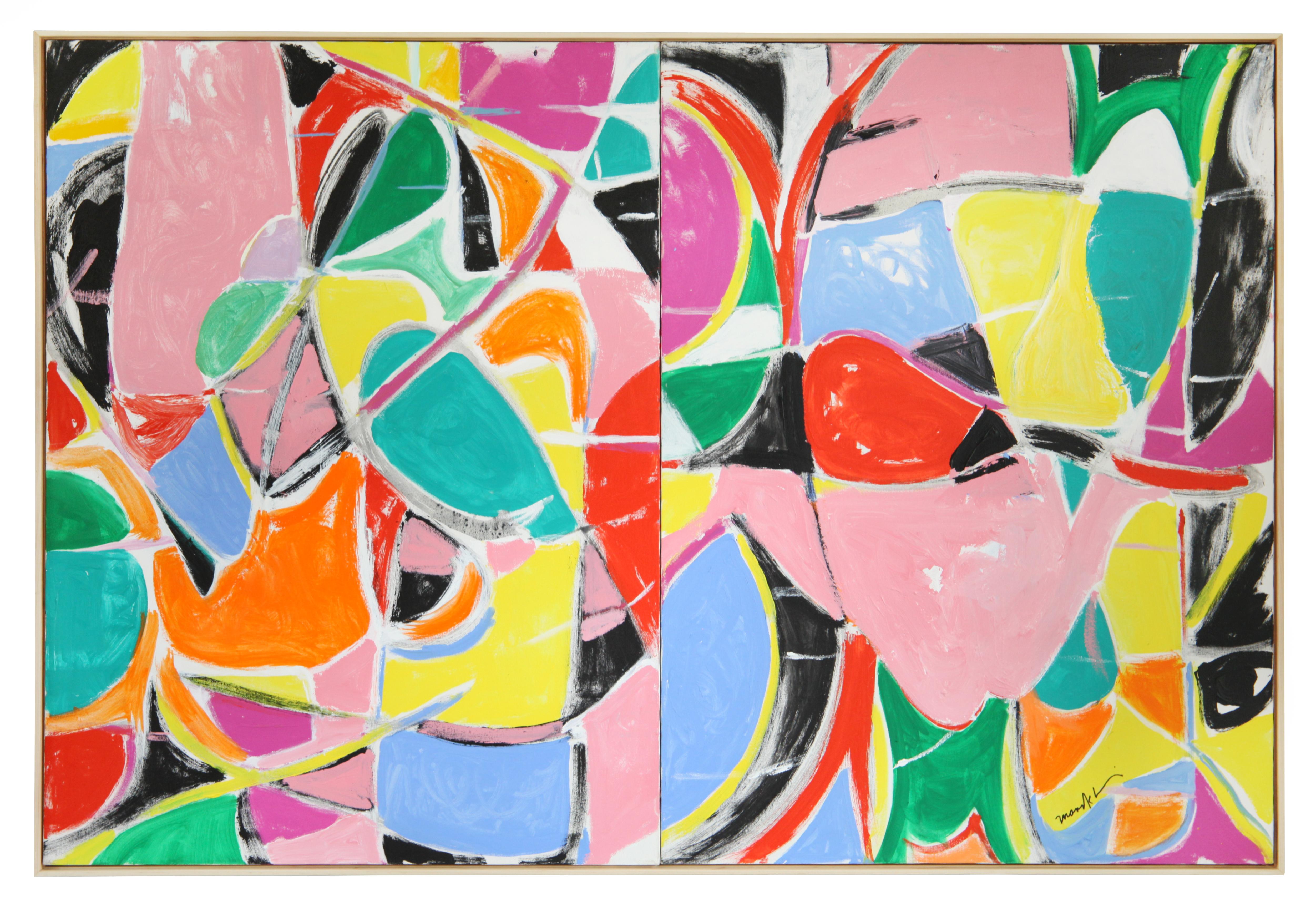 Abstract Painting di Beatrice Mandelman - Giardino #8 1/2-C