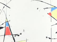 Beatrice Mandelman Mid-Century Modern Abstract Acrylic, Taos Modernist Art