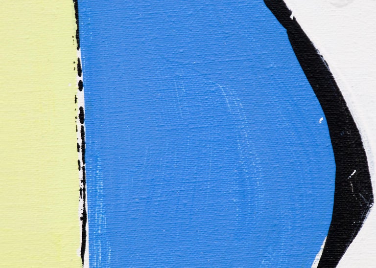 Beatrice Mandelman Yellow Sun, 1970s Geometric Abstract Acrylic