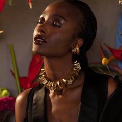 Beatrice Mini Textured Ear Cuff Gold by Cocoerow Fine Jewelry