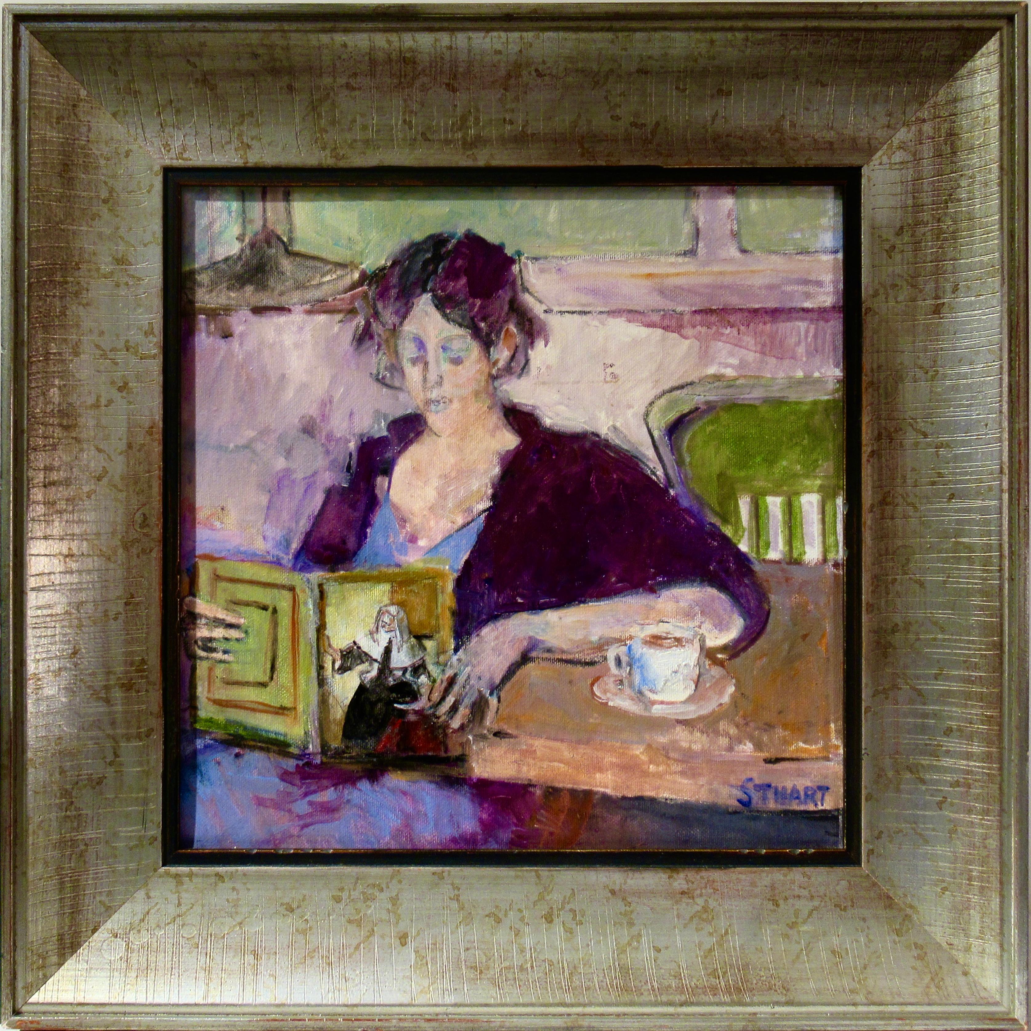 Figurative Painting de Beatrice Stuart - Lectura Femenina