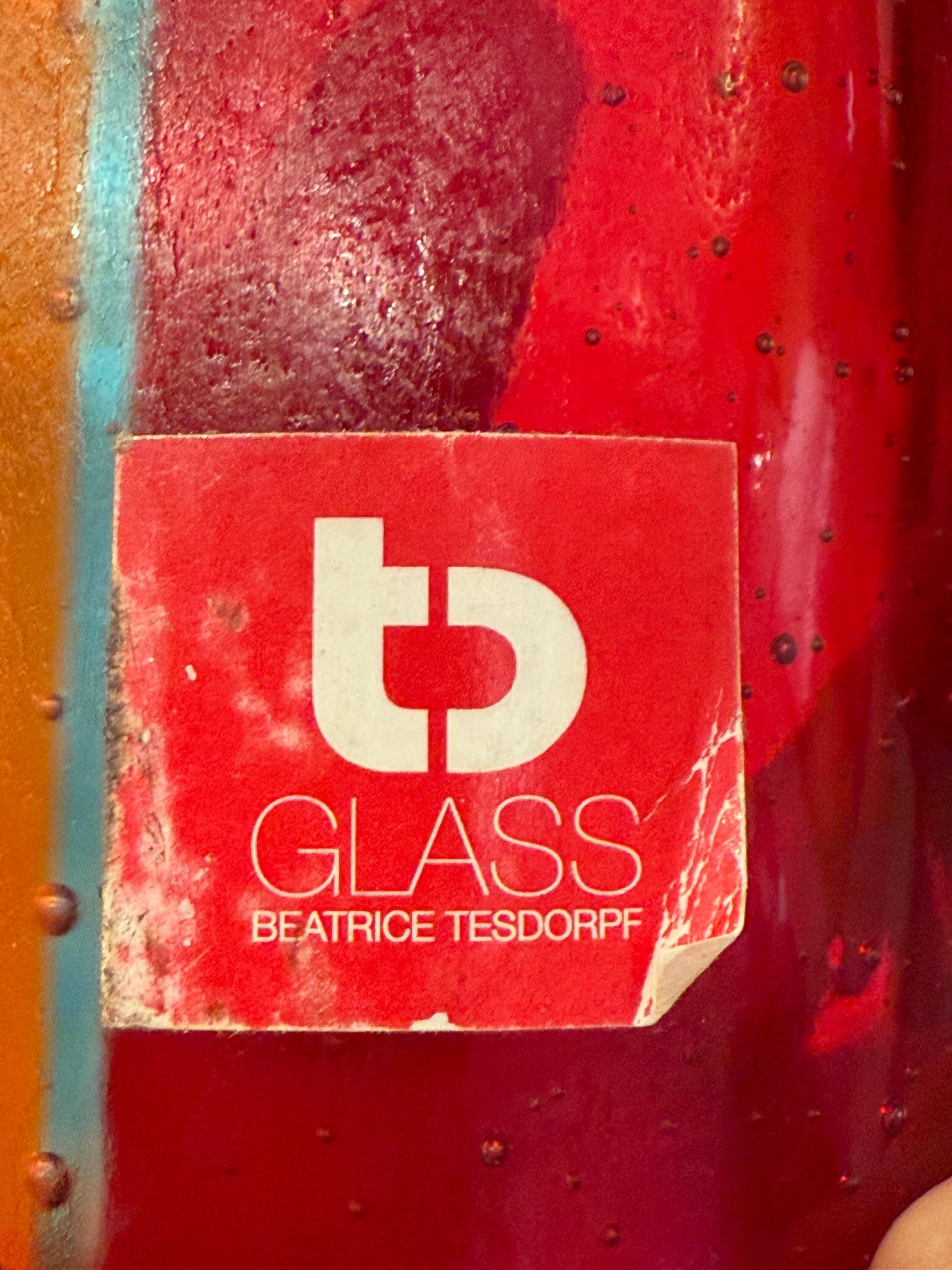 Beatrice Tesdorf Murano-Stil Sommerso Glas Mittelstück (20. Jahrhundert) im Angebot