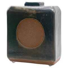 “Béatrice” vintage rectangular clay vase