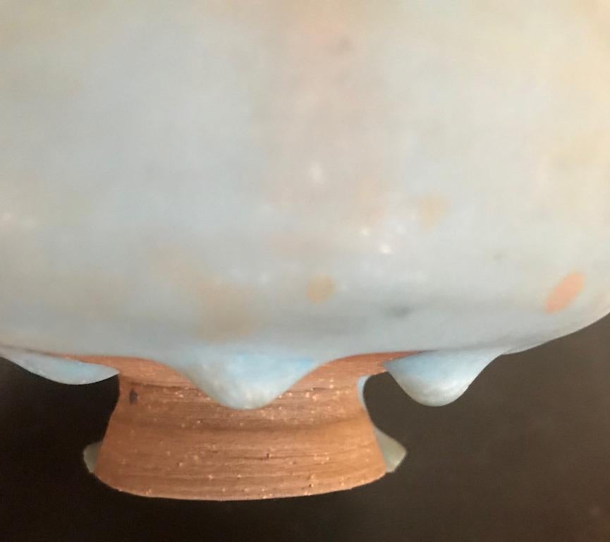 Beatrice Wood Signed Glazed Mid-Century Modern Studio Ceramic Pottery Vase In Good Condition In Studio City, CA