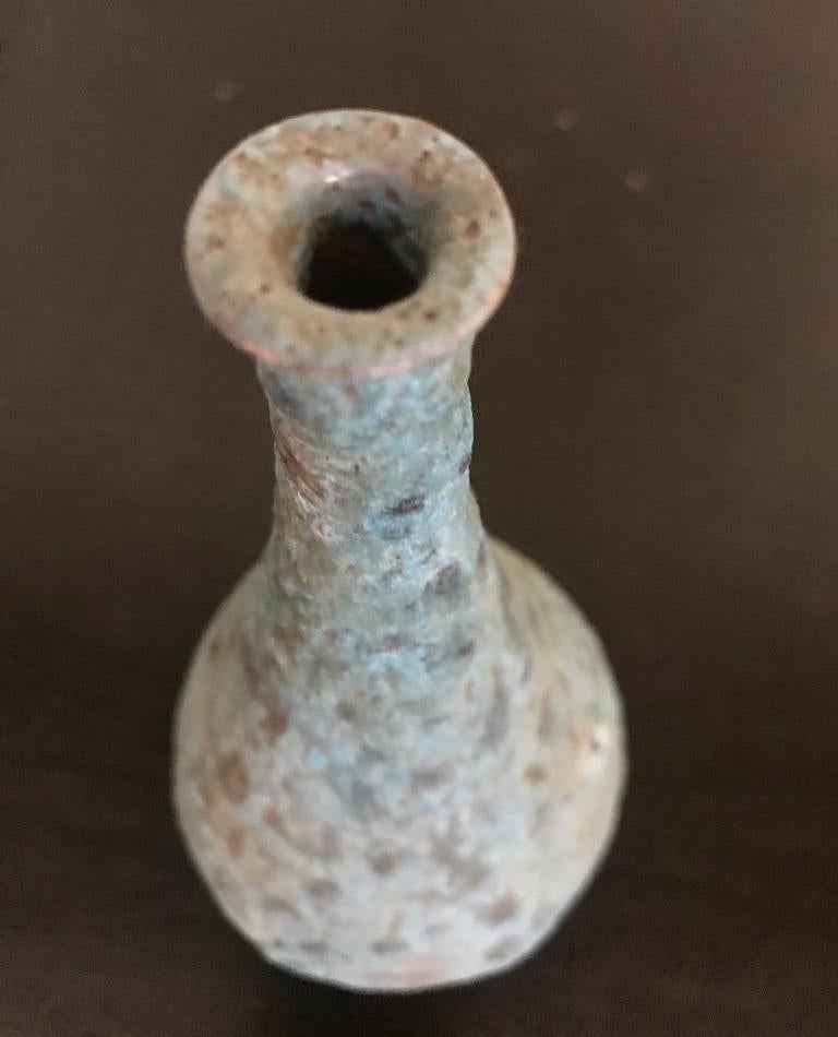 Hand-Crafted Beatrice Wood Lava Glazed Earthenware Vase