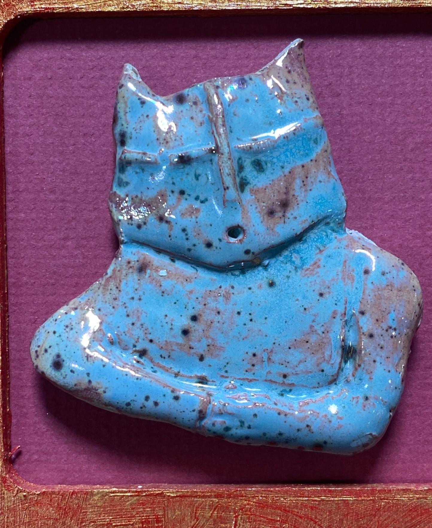Beatrice Wood Mid-Century California Studio Pottery Esmalte brillante Fragmento enmarcado en venta 4