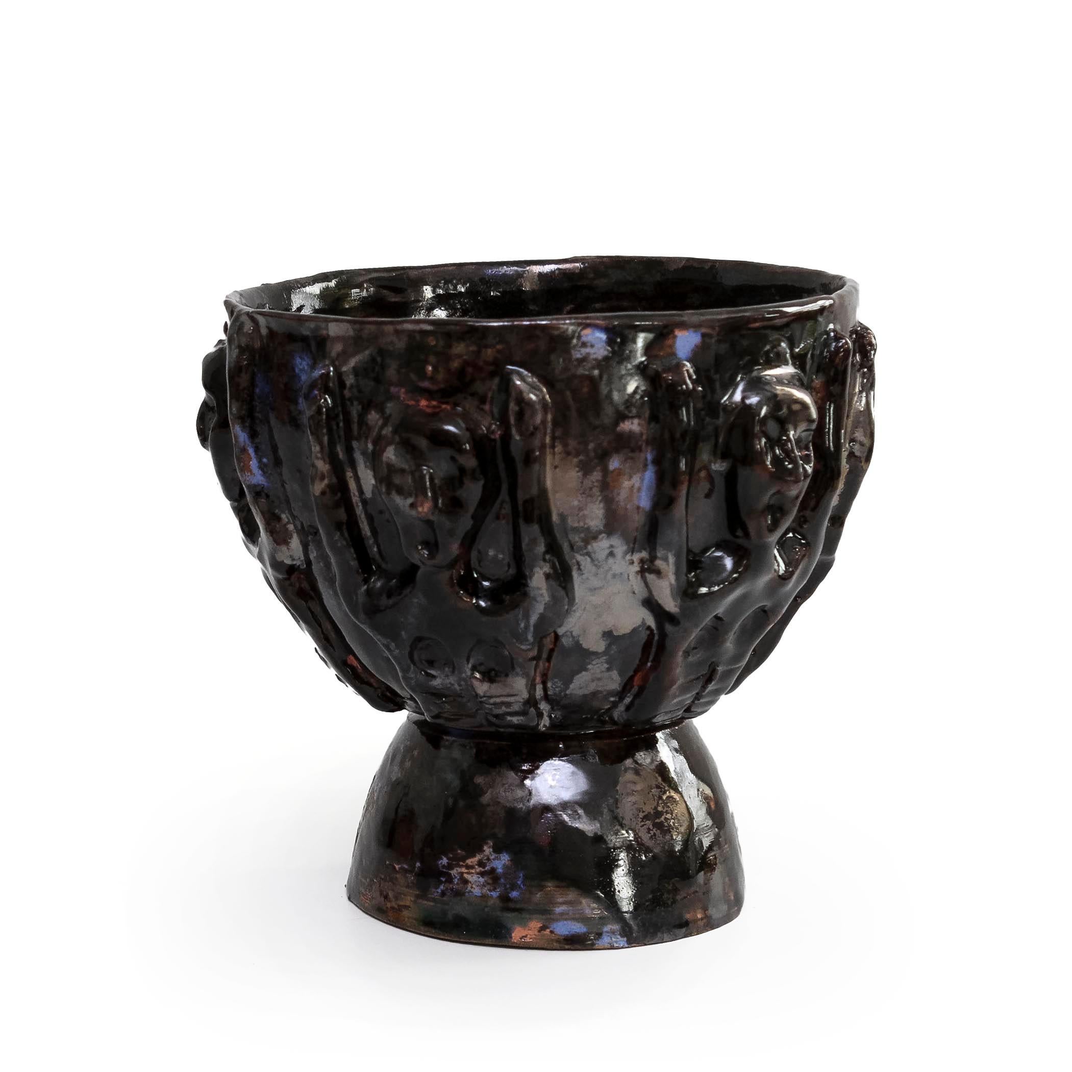 A rare and beautiful vase by Beato! Beatrice Wood,
It is signed.
Beatrice Wood (American, 1893–1998) was a painter, draughtsman, and sculptor best known for her luster-glazed ceramic works. Born in New York to a well-to-do family, Wood studied