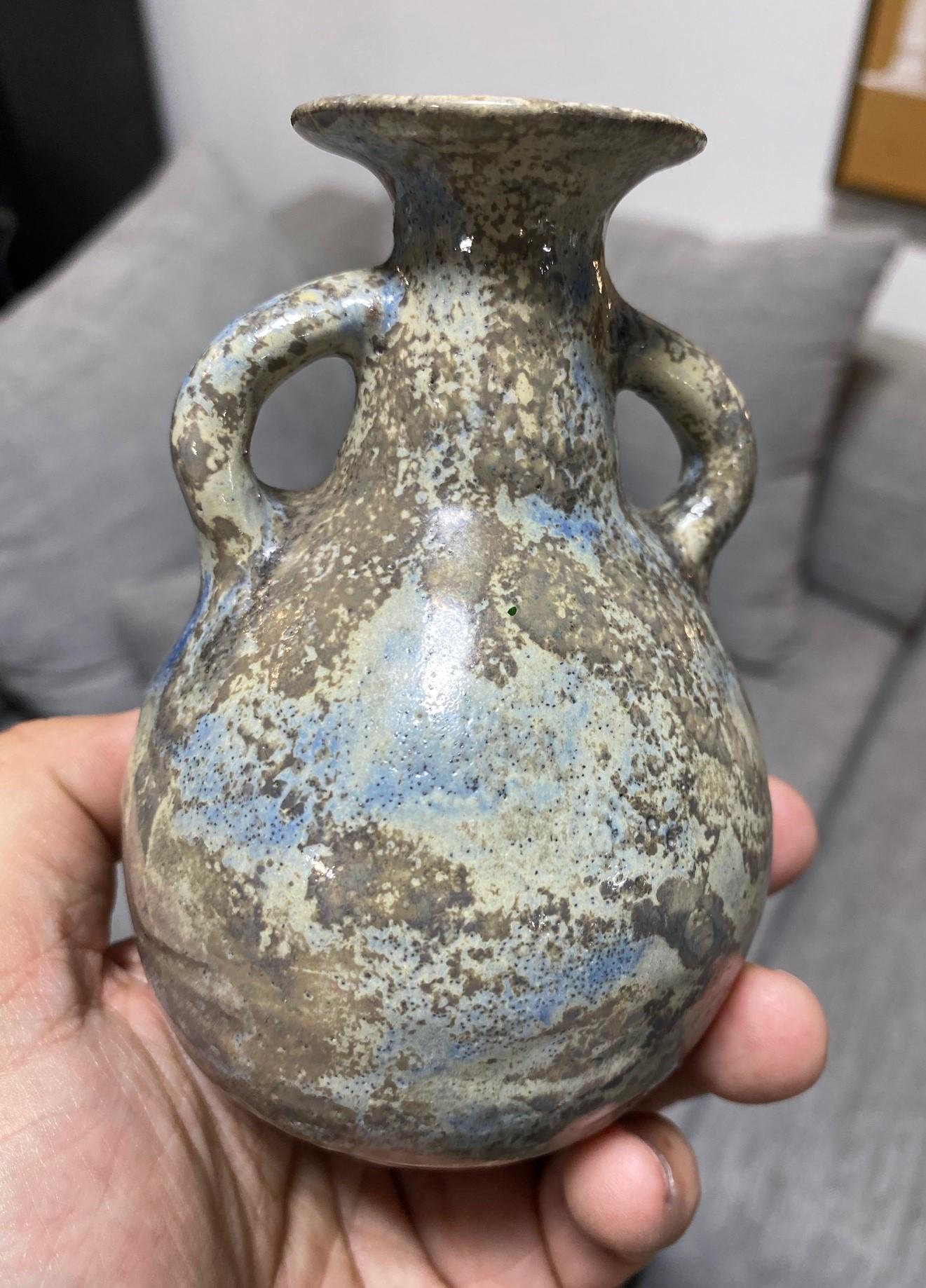 Beatrice Wood Signed Mid-Century California Studio Pottery Luster Glaze Vase For Sale 6