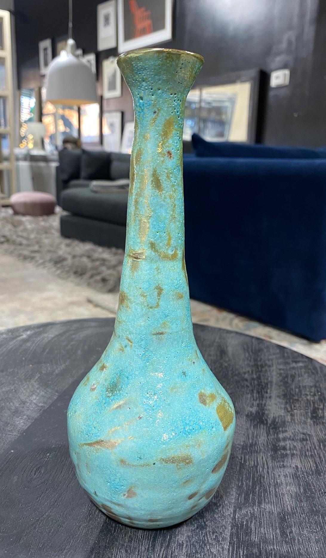 Beatrice Wood Signed Midcentury California Studio Pottery Luster Glaze Vase For Sale 8