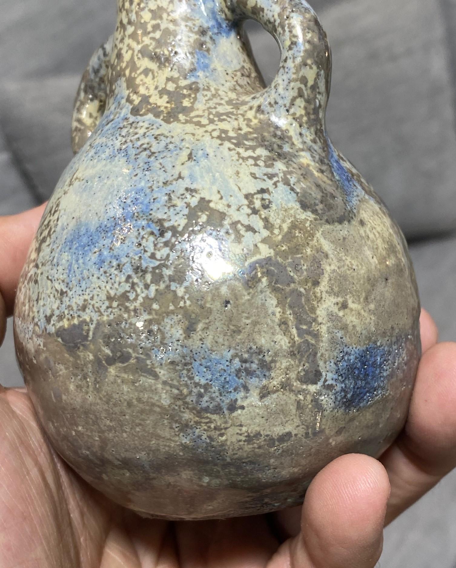 Beatrice Wood Signed Mid-Century California Studio Pottery Luster Glaze Vase For Sale 12